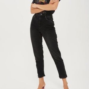 TOPSHOP MOM JEANS - BLACK